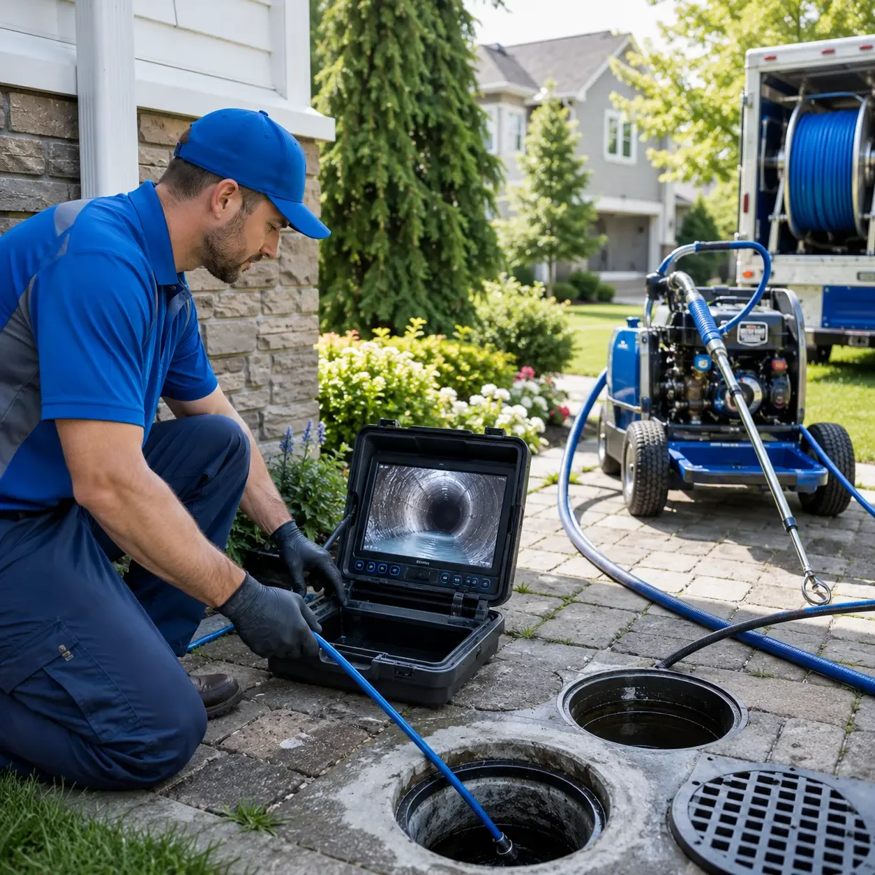Outdoor drain cleaning professionals serving Hempstead, TX