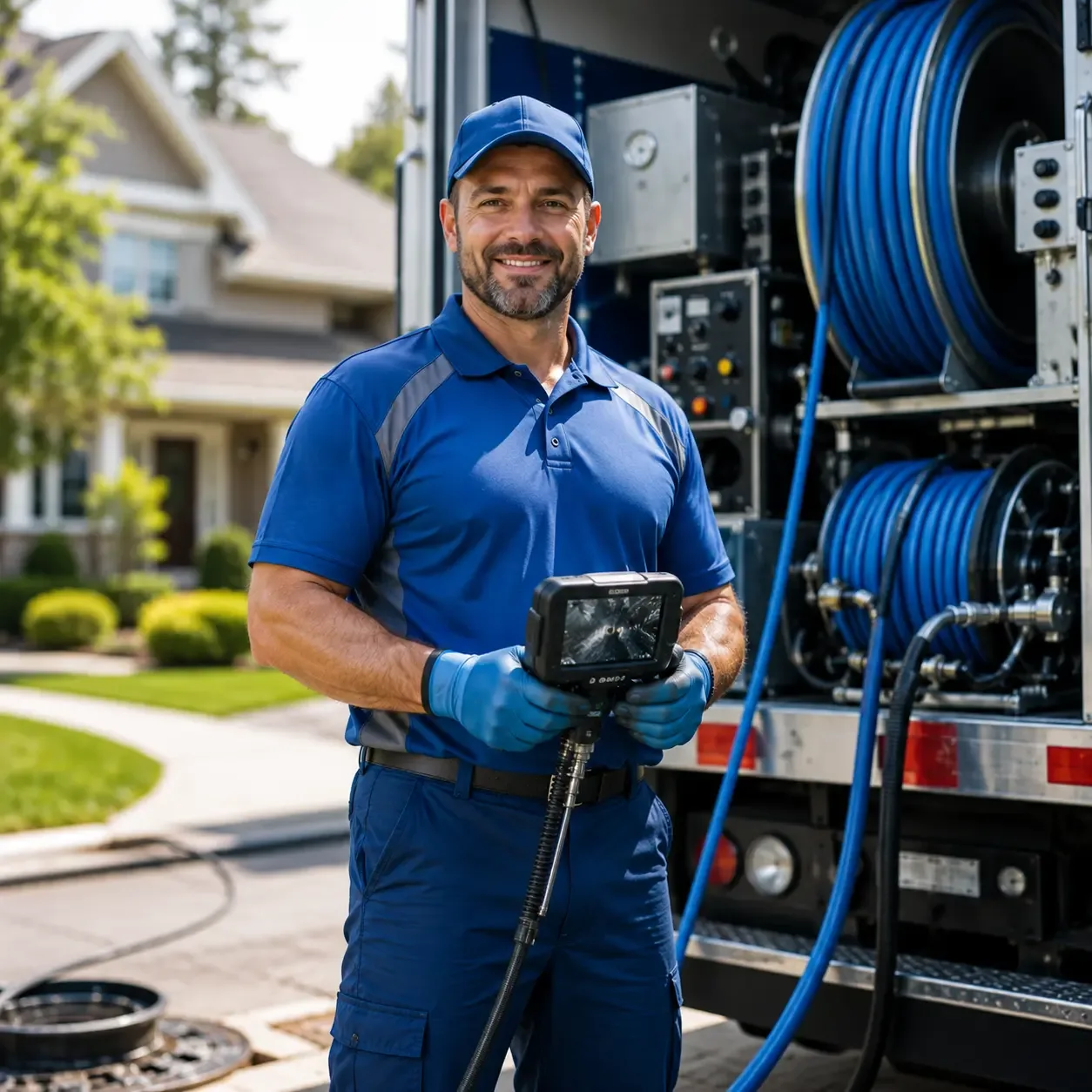 Local outdoor drain cleaning specialists in Hempstead, TX